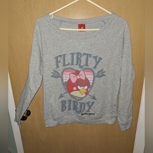 Angry Birds Flirty Birdy Long Sleeve Sweater Size Small
